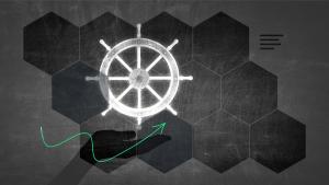 Kubernetes wheel and 12 hexagons