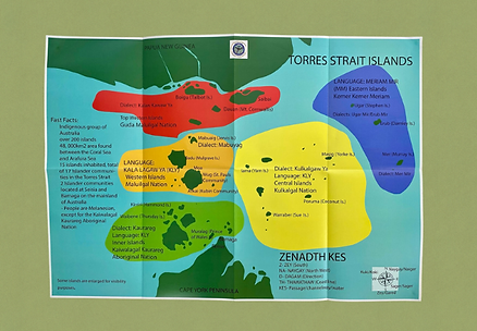 Zenadth Kes (Torres Strait Islands) Map